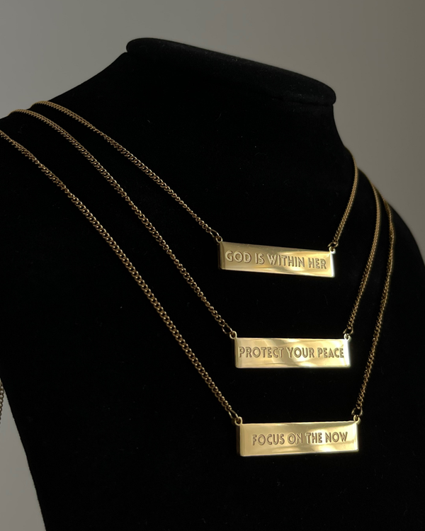 God is Within Her Necklace