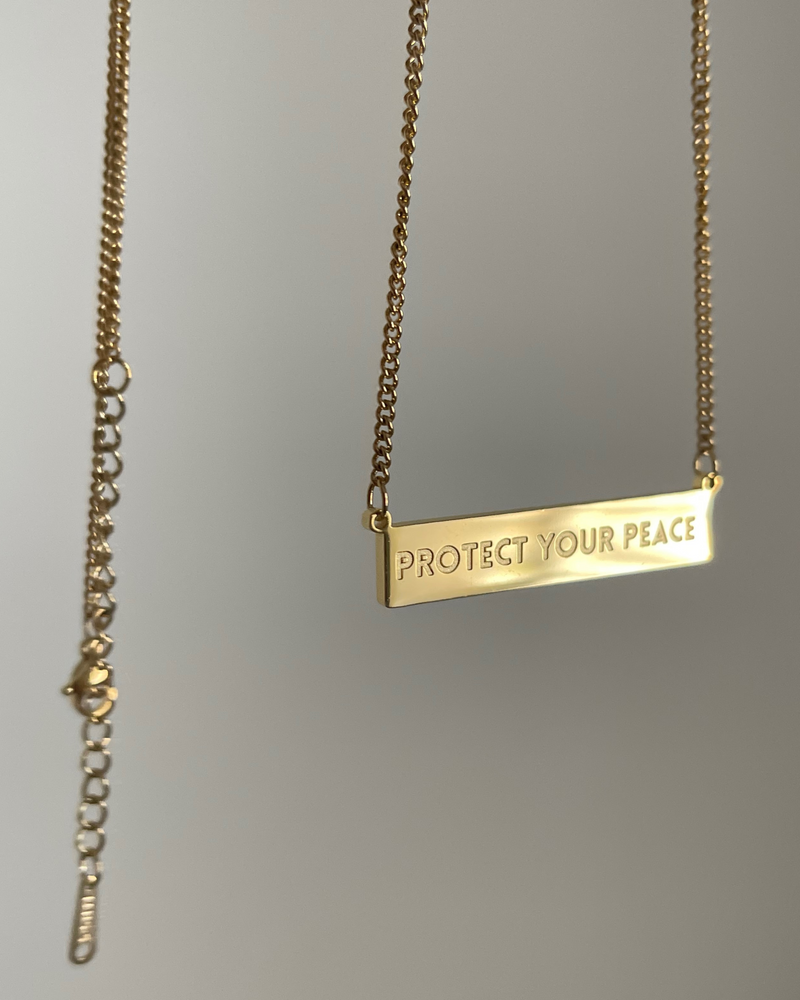'Protect Your Peace' Necklace