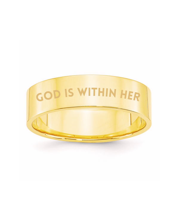 'God Is Within Her' Ring