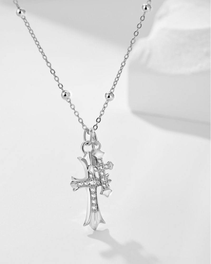 2x Cross Necklace