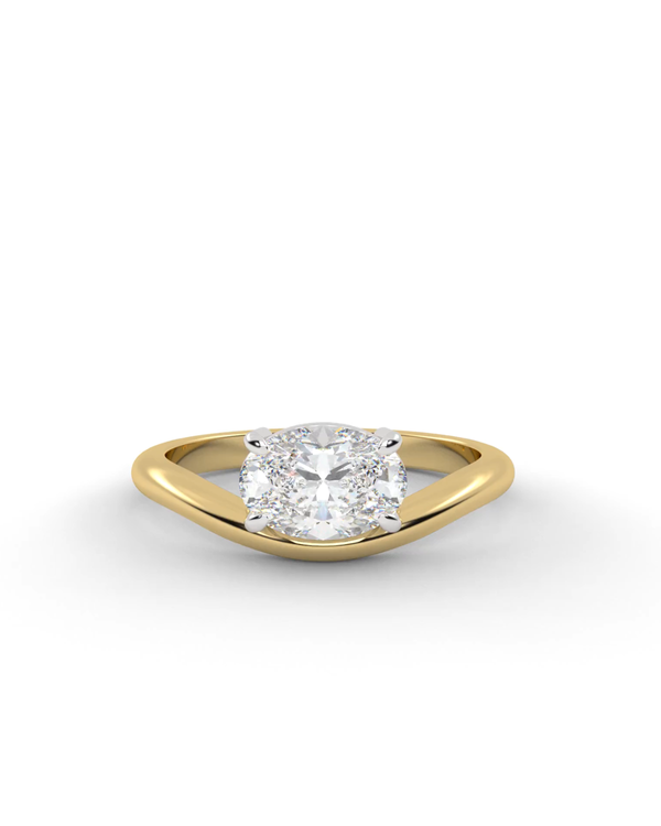 Moissanite Fiore Pinky Ring