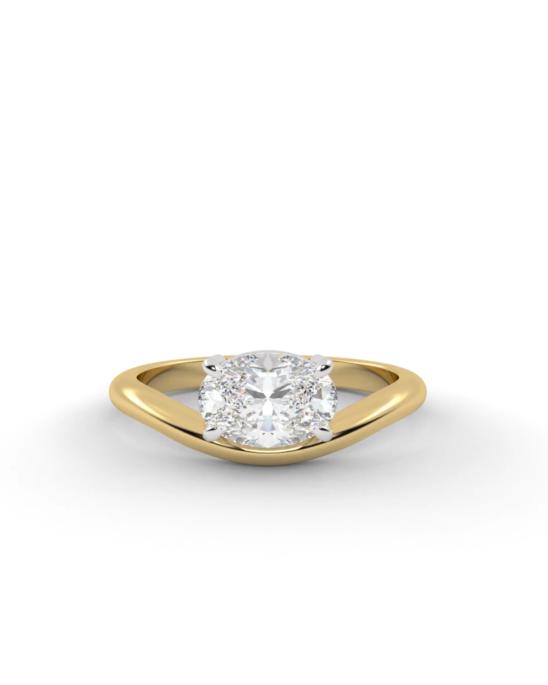 Moissanite Fiore Pinky Ring
