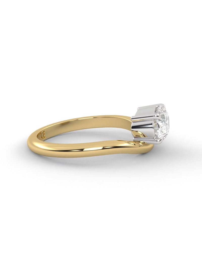 Moissanite Fiore Pinky Ring