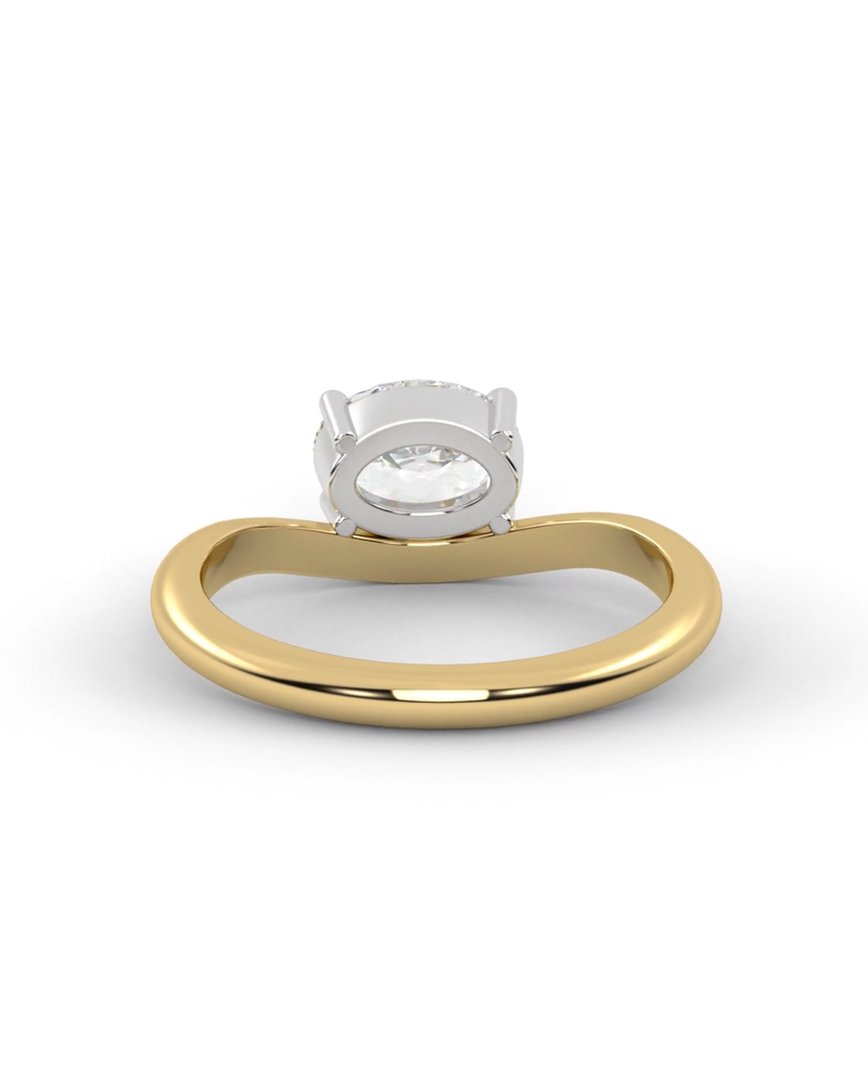 Moissanite Fiore Pinky Ring