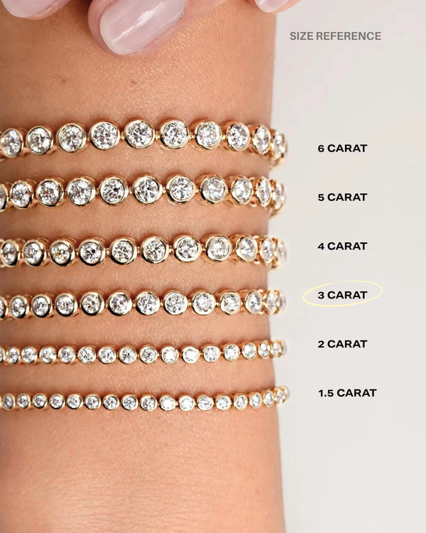 Moissanite Round Tennis Bracelet
