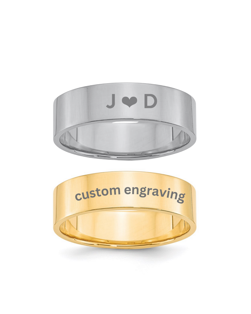 Engraved Ring 4mm/6mm