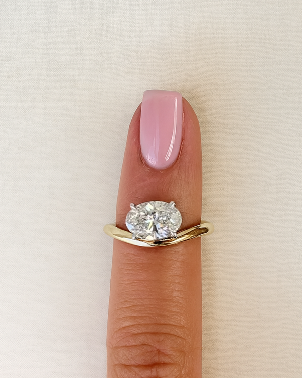 Moissanite Fiore Pinky Ring