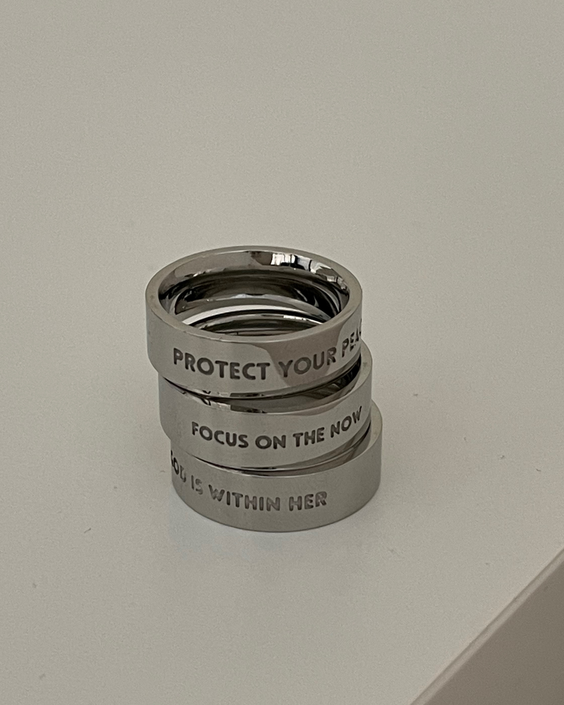 'Focus On The Now' Ring