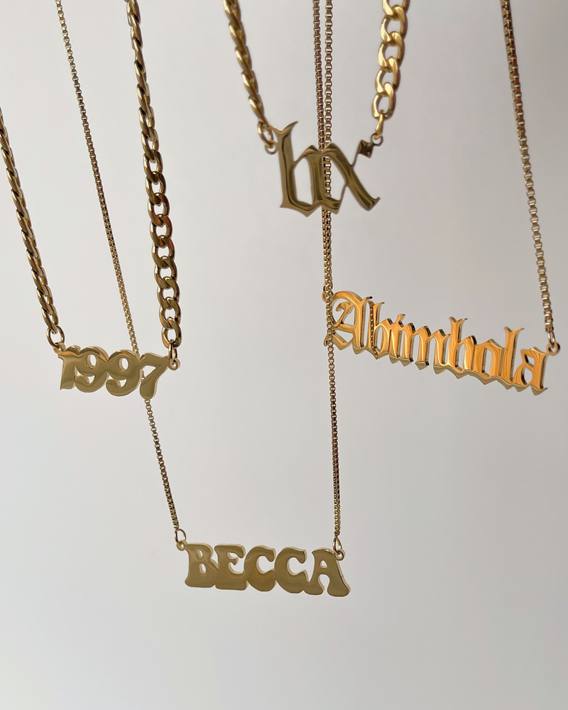 Custom 2025 nameplate chain