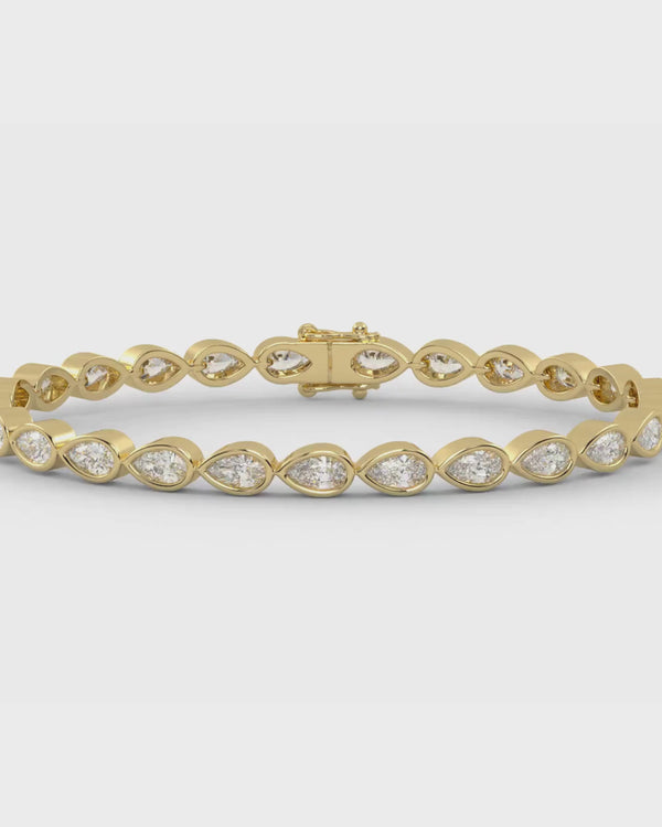 Pear Tennis Bracelet