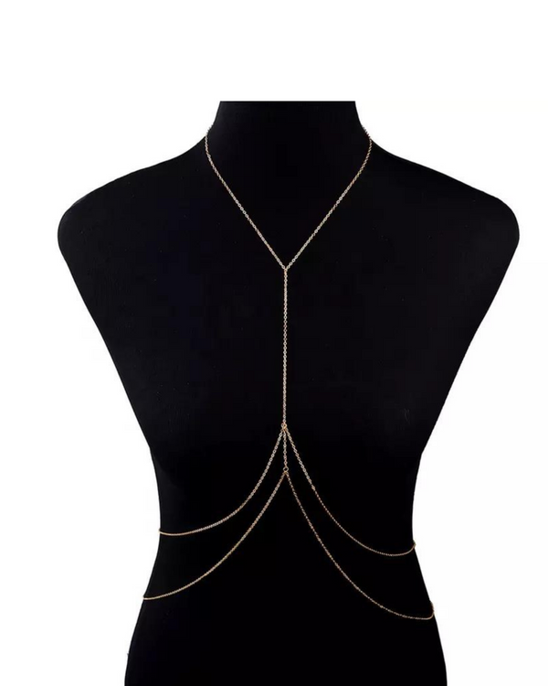 Shiny Full Diamond Crossing Body Chain Festive And Versatile Womens Body  Chain Jewelry From Glassbest, $7.97